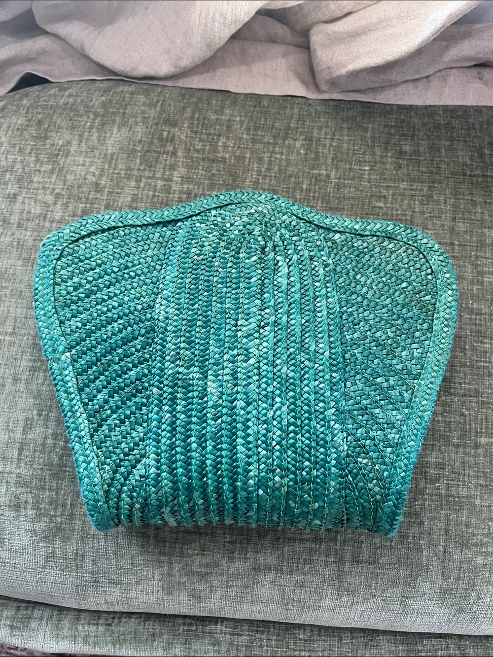 Liz Claiborne Teal Braided Crossbody Bag